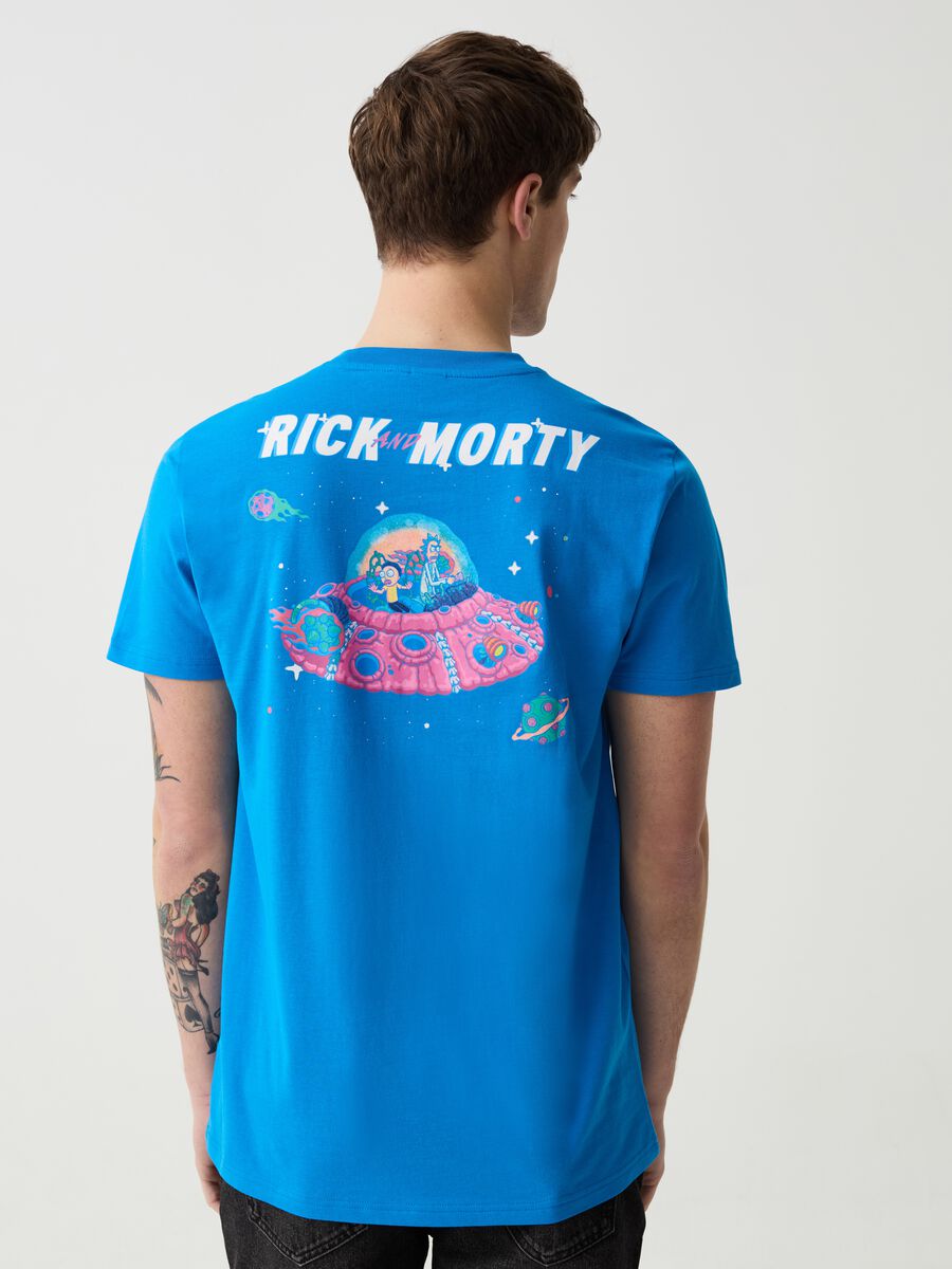 Cotton T-shirt with Rick and Morty print_2