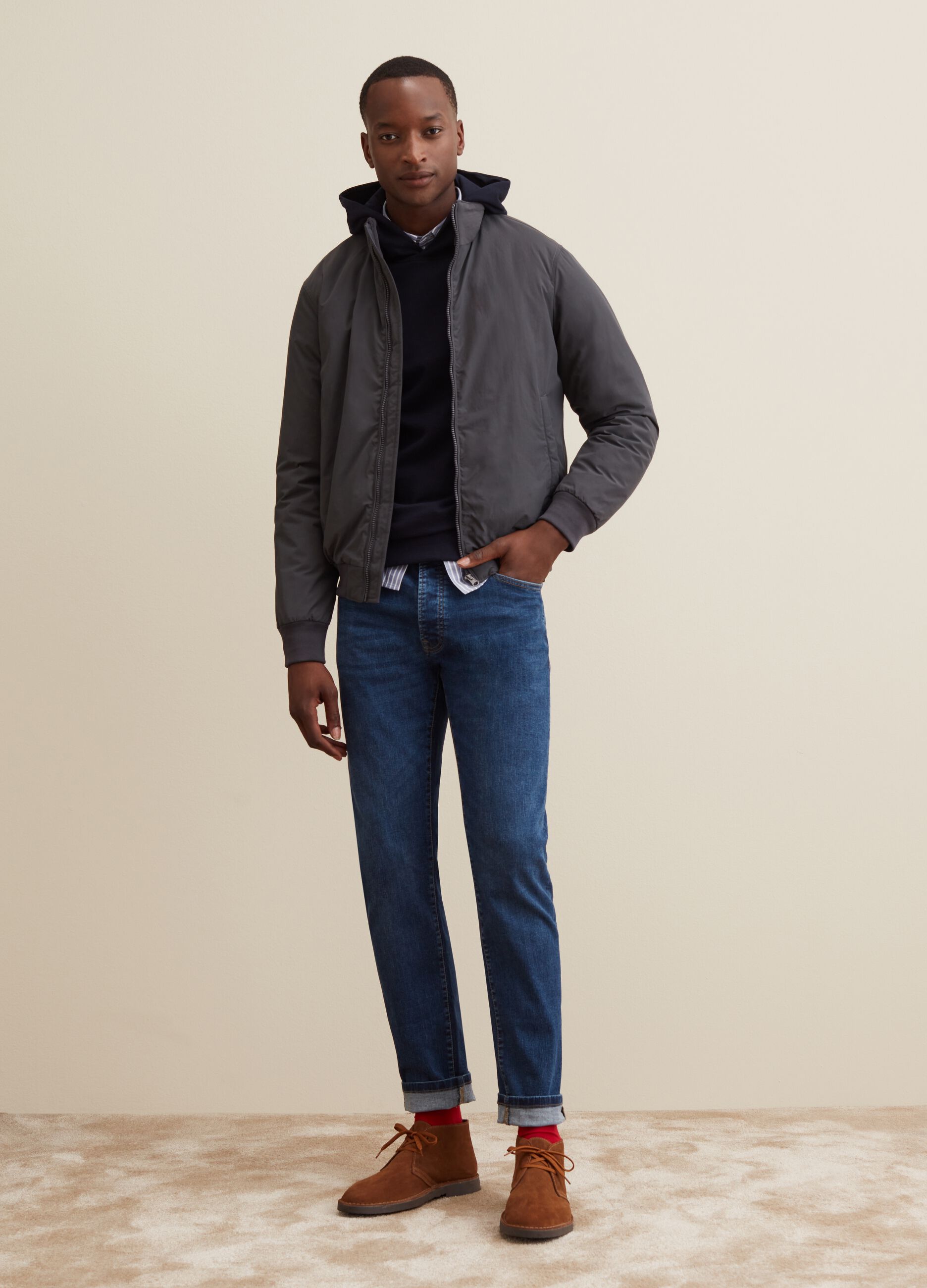 Bomber full-zip a collo alto_1