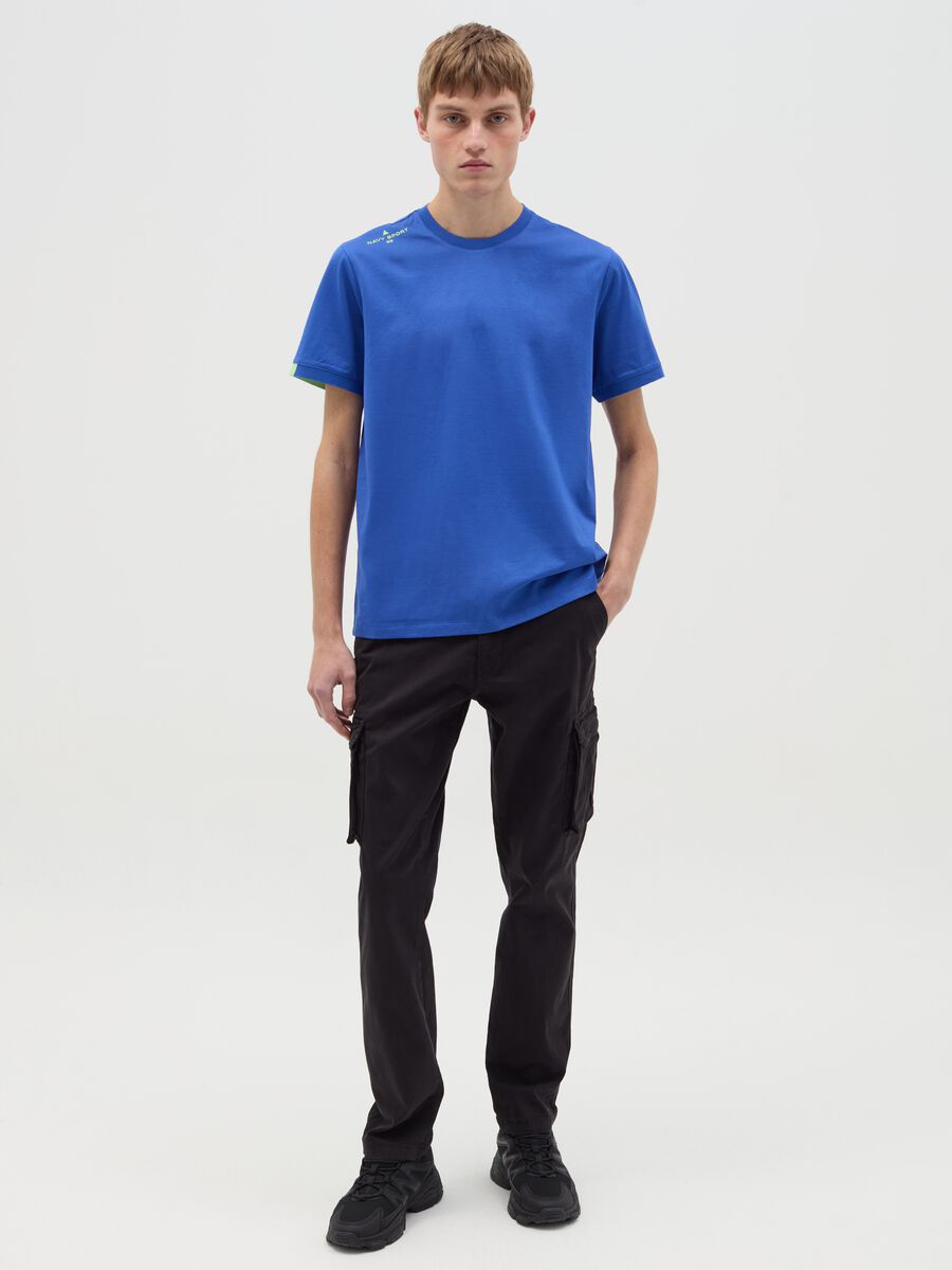 T-shirt with logo embroidery_1
