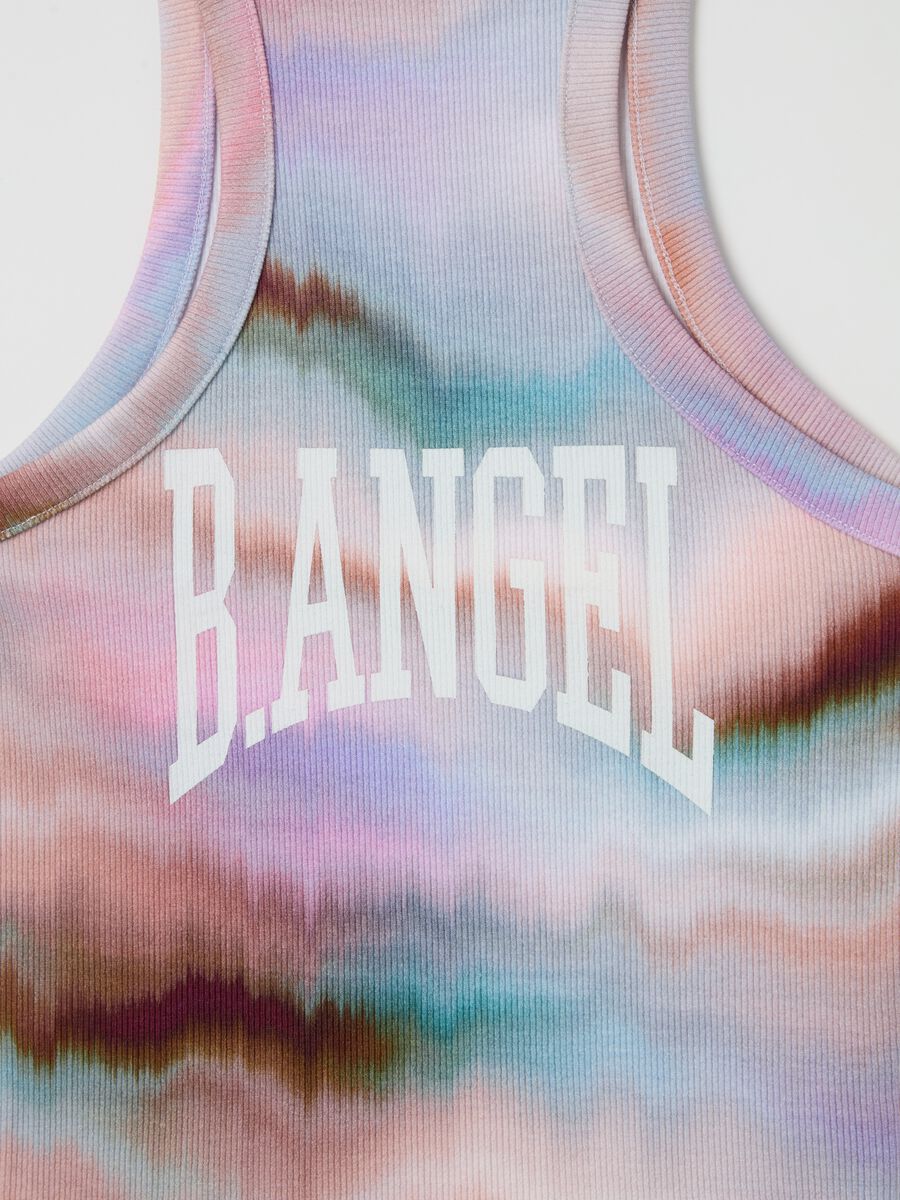 B.ANGEL X THE SEA BEYOND cropped tie-dye tank top_5
