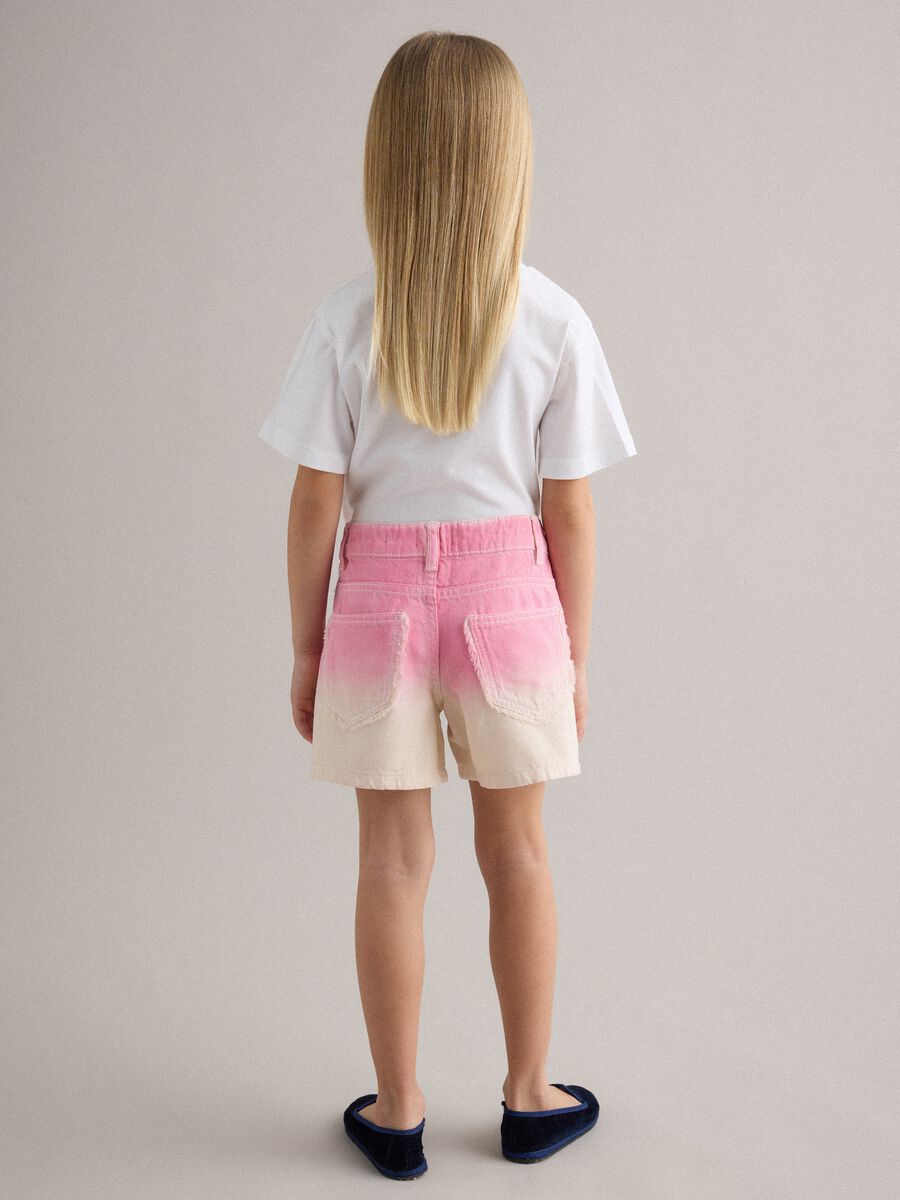 Girls&rsquo; multicolour pure cotton shorts, regular fit_2