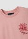 Pink pure cotton T-shirt with embroidery_1