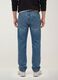 Light blue pure cotton straight-fit denim jeans_2