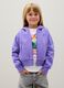 Girls' Regular Fit Purple Cotton Hoodie_0