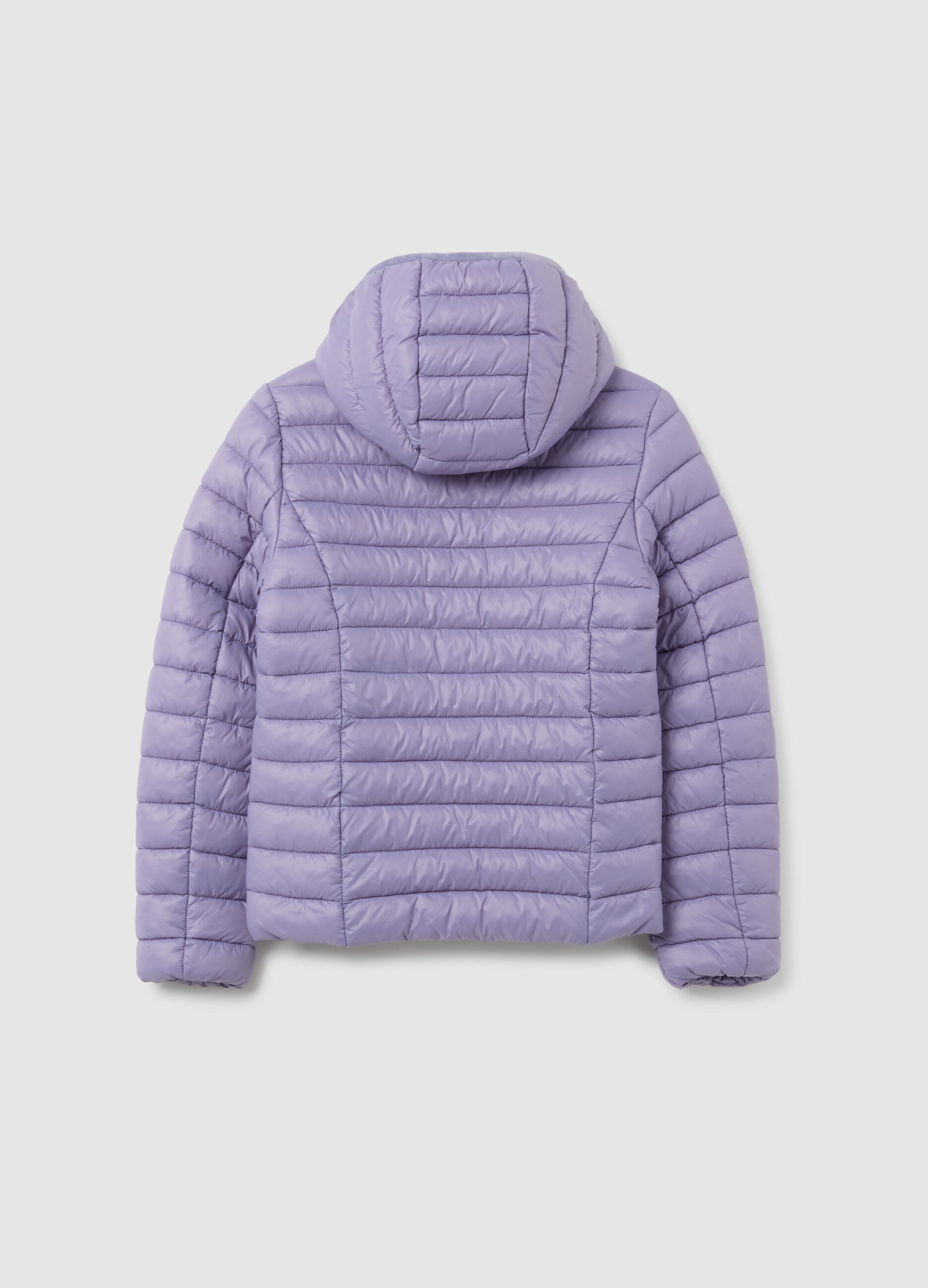 Girls' Regular Fit Mixed Purple Jacket