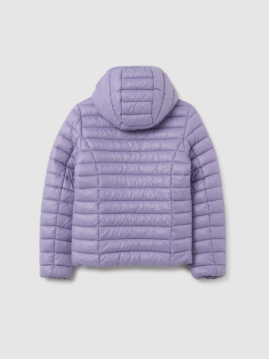 Girls' Regular Fit Mixed Purple Jacket_1