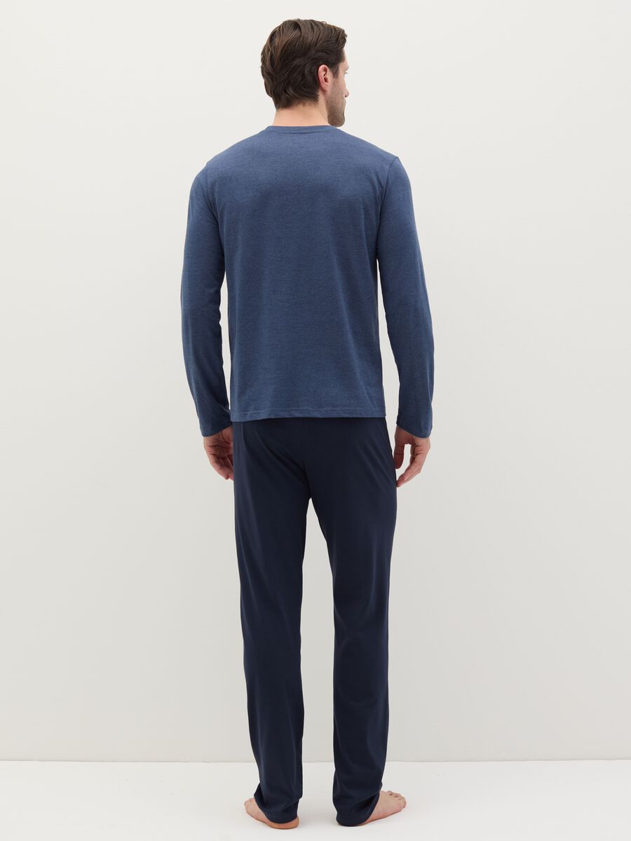 Long pyjamas with top with round neck_3