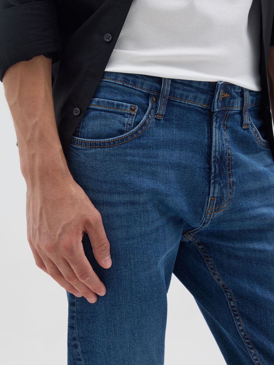 Jeans in denim blu skinny fit_3