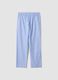 Light blue pure organic cotton pyjama trousers_2