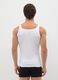 Men's White Sleeveless Cotton Shirt_2