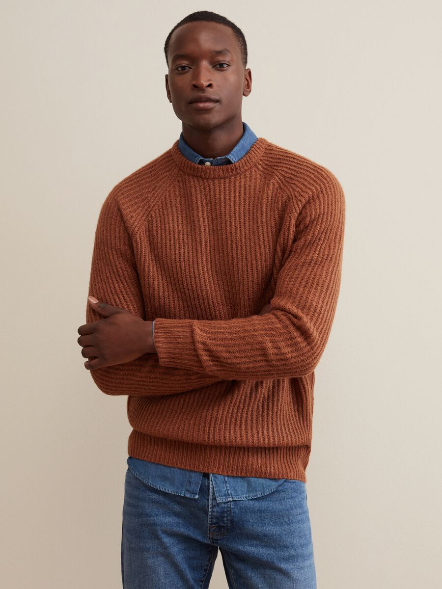 Pullover a coste inglesi con maniche raglan_0