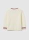Children's jumper in pure white cotton regular fit_1