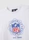 White Pure Cotton T-shirt with NFL logo_5