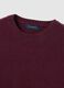 Maglione girocollo bordeaux in pura lana_5