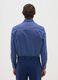 Blue Poplin Stretch Cotton Blend Shirt_2