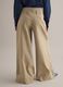 Beige straight trousers in twill and stretch cotton_2