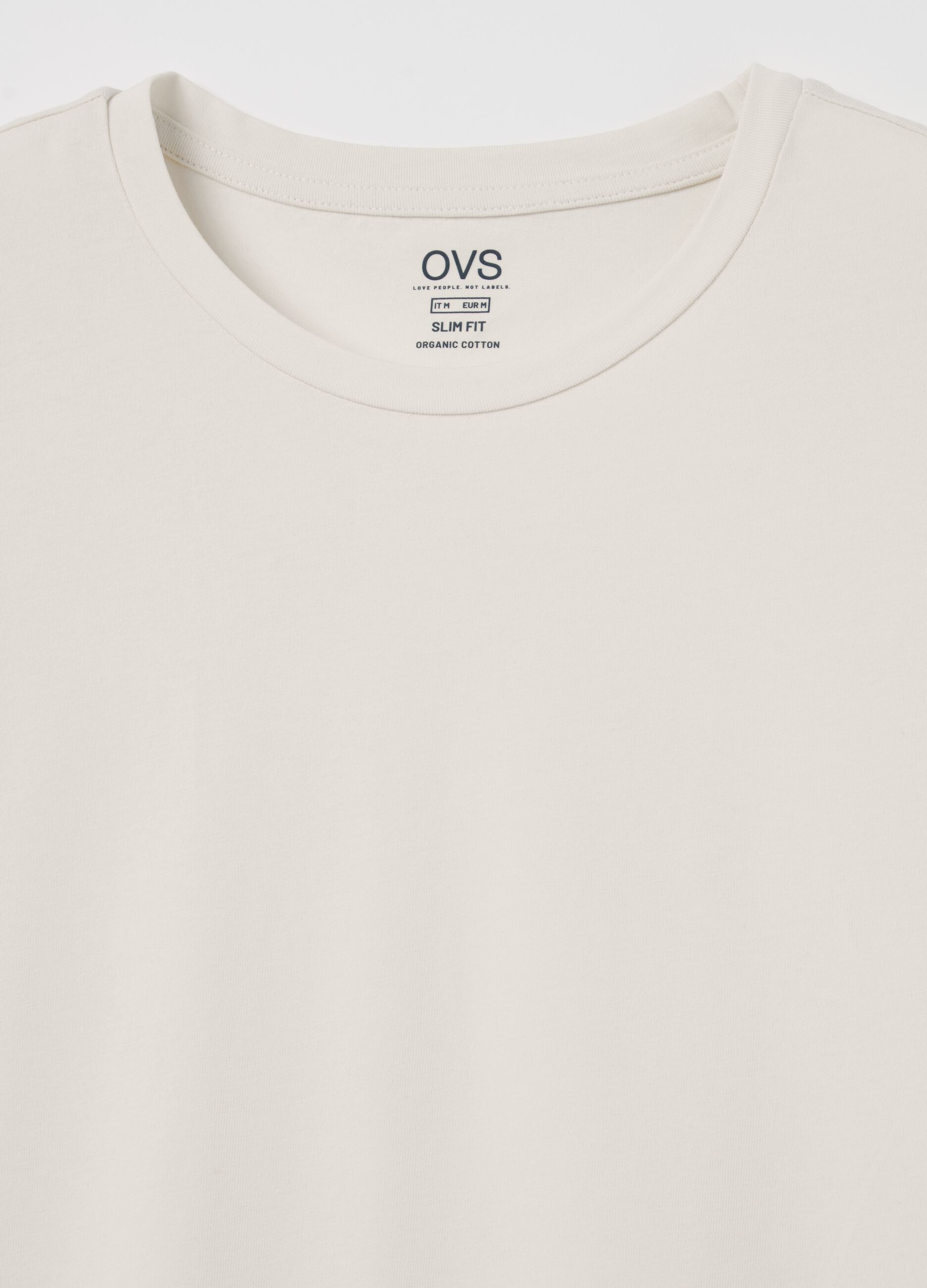 Slim-fit T-shirt in organic cotton
