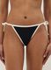 Black and white bikini bottoms in stretch fabric with side ties_1