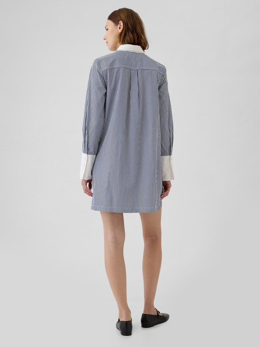 Short shirt dress with stripes_1