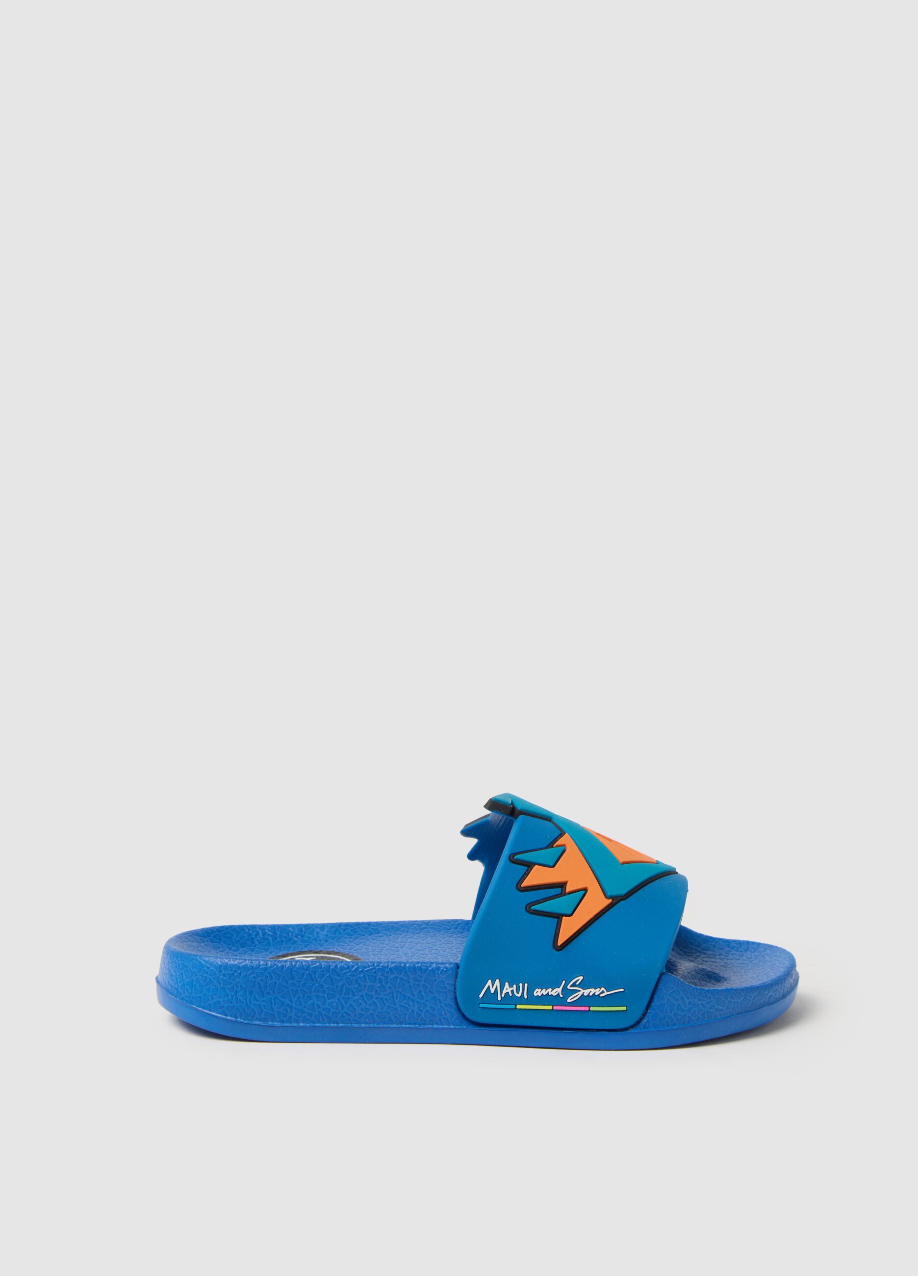 Ciabatte da bambino in EVA blu con motivi Maui