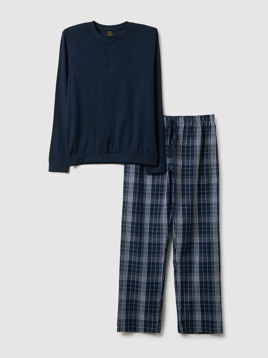 Multicolour pure cotton regular fit pyjamas_4