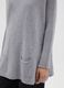Grey long regular fit jumper with high neck_3