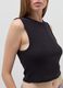 Ribbed crop tank top with lurex_5