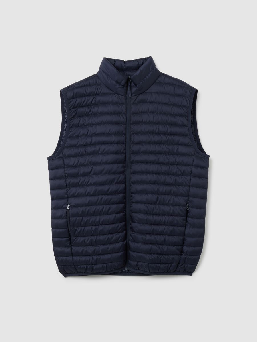Gilet in blu regular fit_1