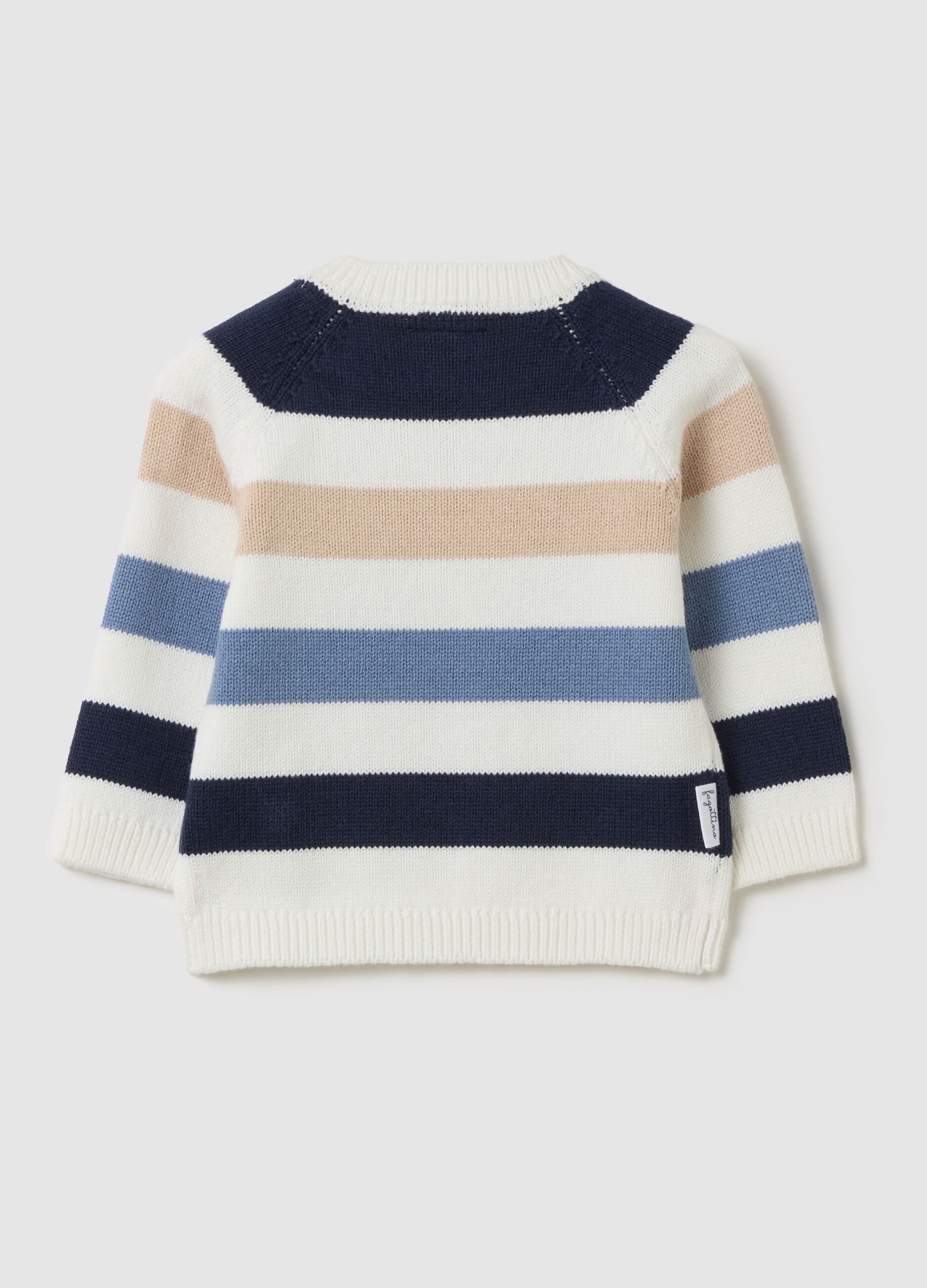 Striped cotton pullover