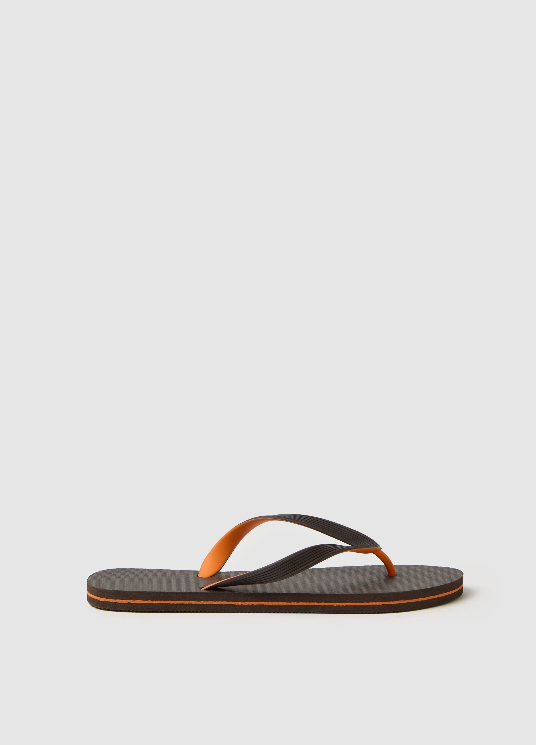 Men’s multicoloured flip-flop in mixed multicoloured material