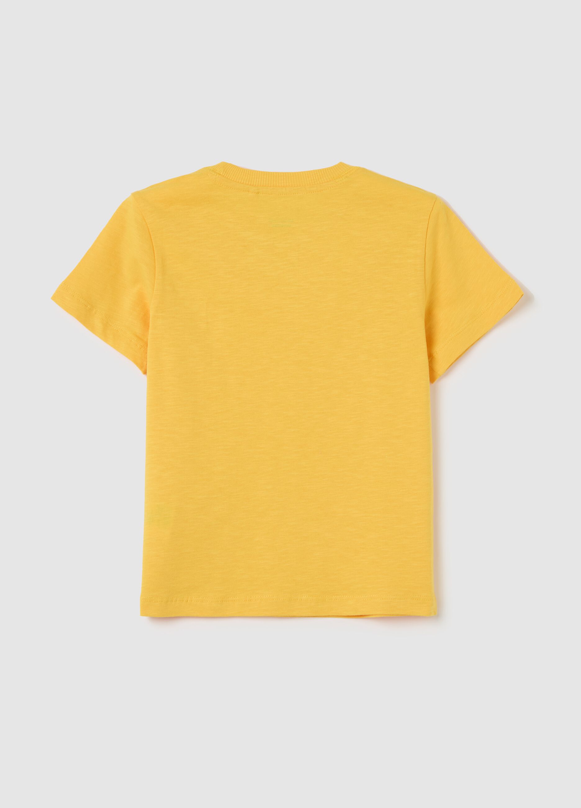 Cotton T-shirt with round neck
