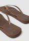 Brown flip-flops with glitter straps_2