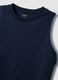 Blue pure cotton tank top_1