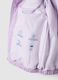 Purple regular fit jacket with hood for baby girl_2