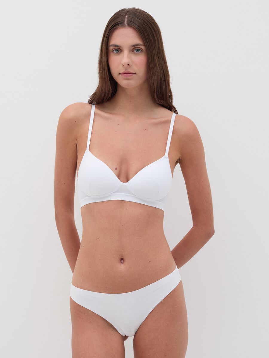 Stretch cotton sports bra_0