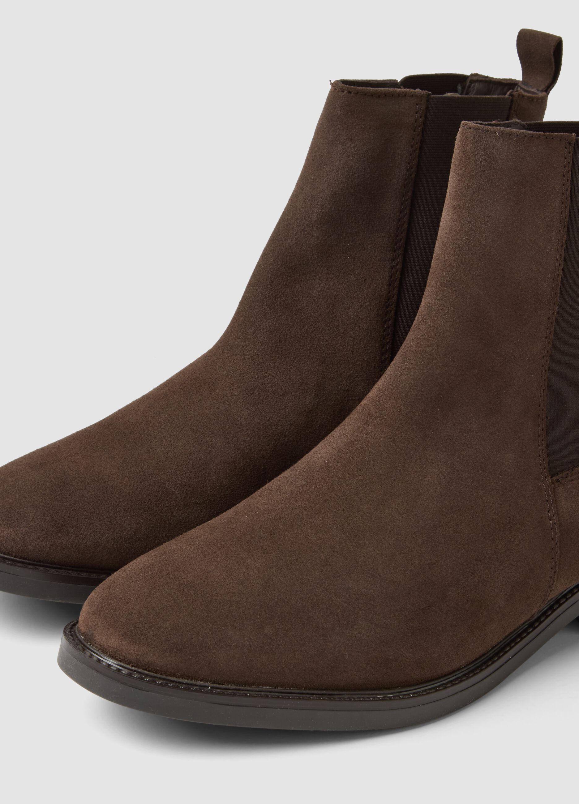 Chelsea boots marroni in vera pelle