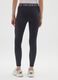 Black Stretch Cotton Regular Fit Leggings Everlast_2