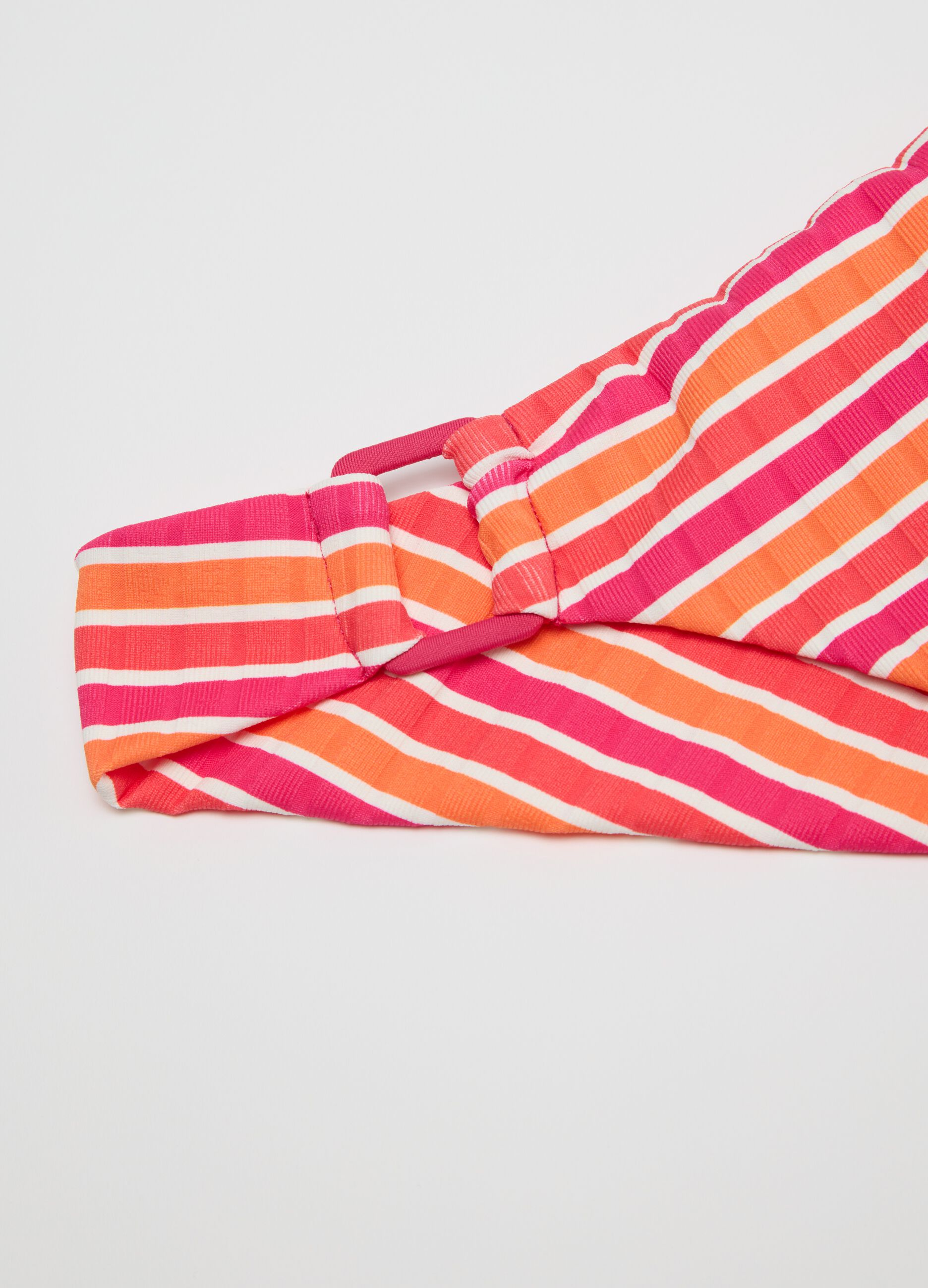 Women’s bikini briefs in multicoloured stretch fabric