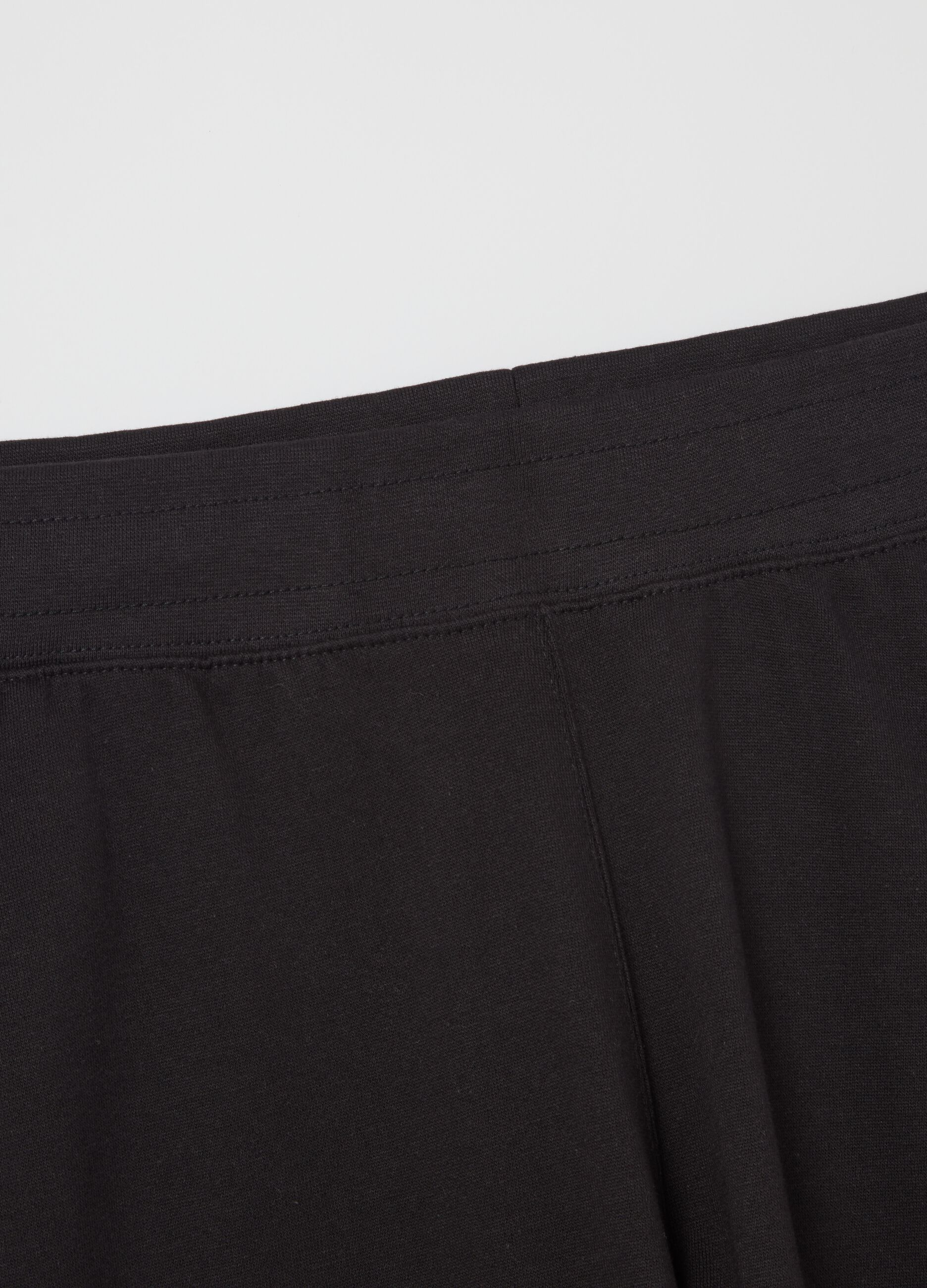 Joggers in cotton with drawstring
