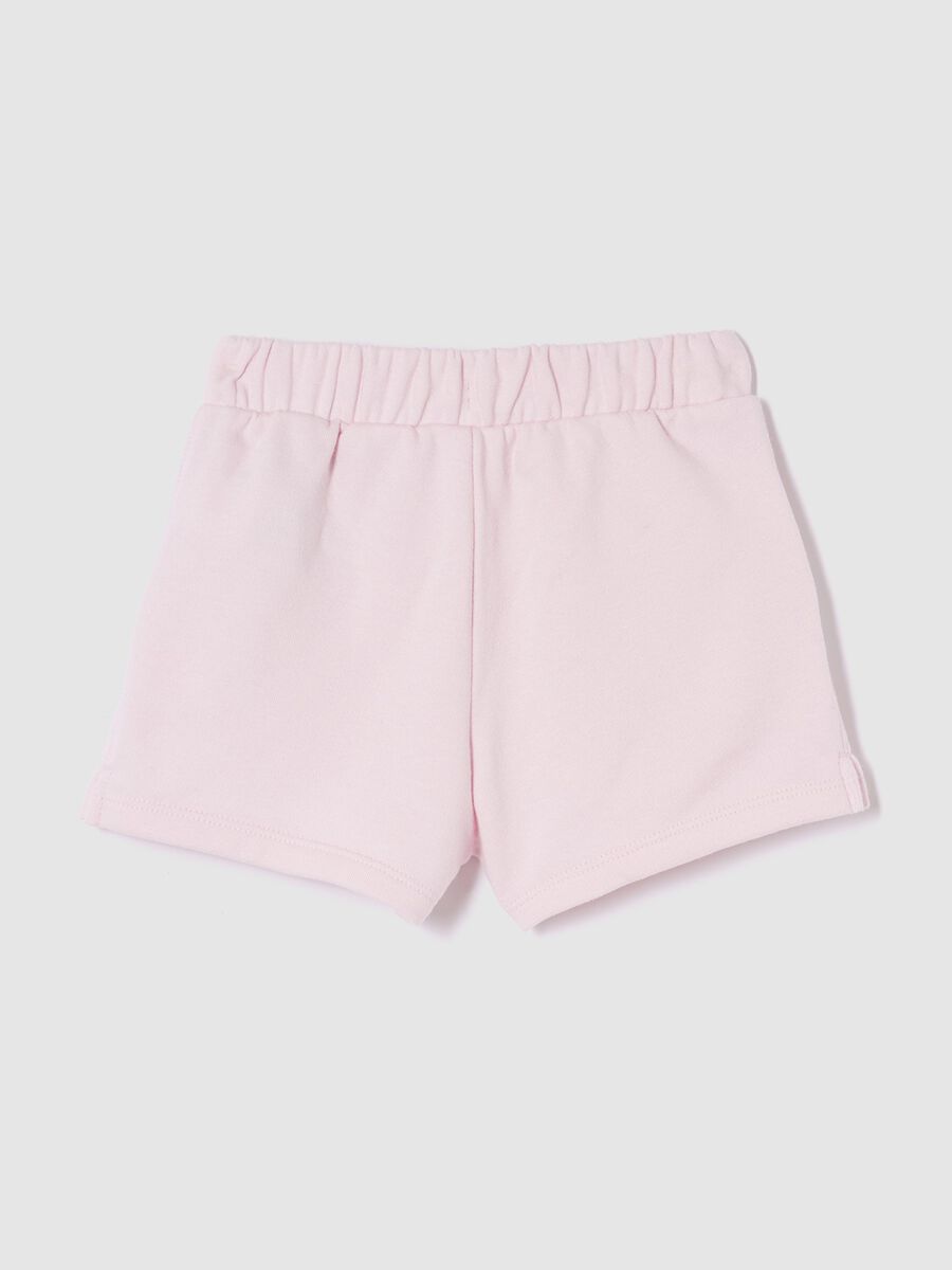 Cotton-blend drawstring shorts_1