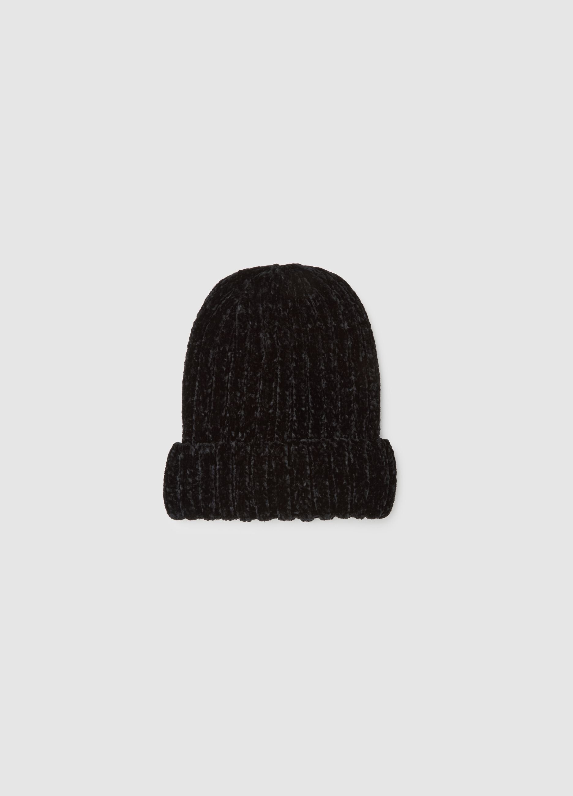 Black Jersey Beanie
