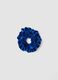Scrunchie blu effetto vellutato_0