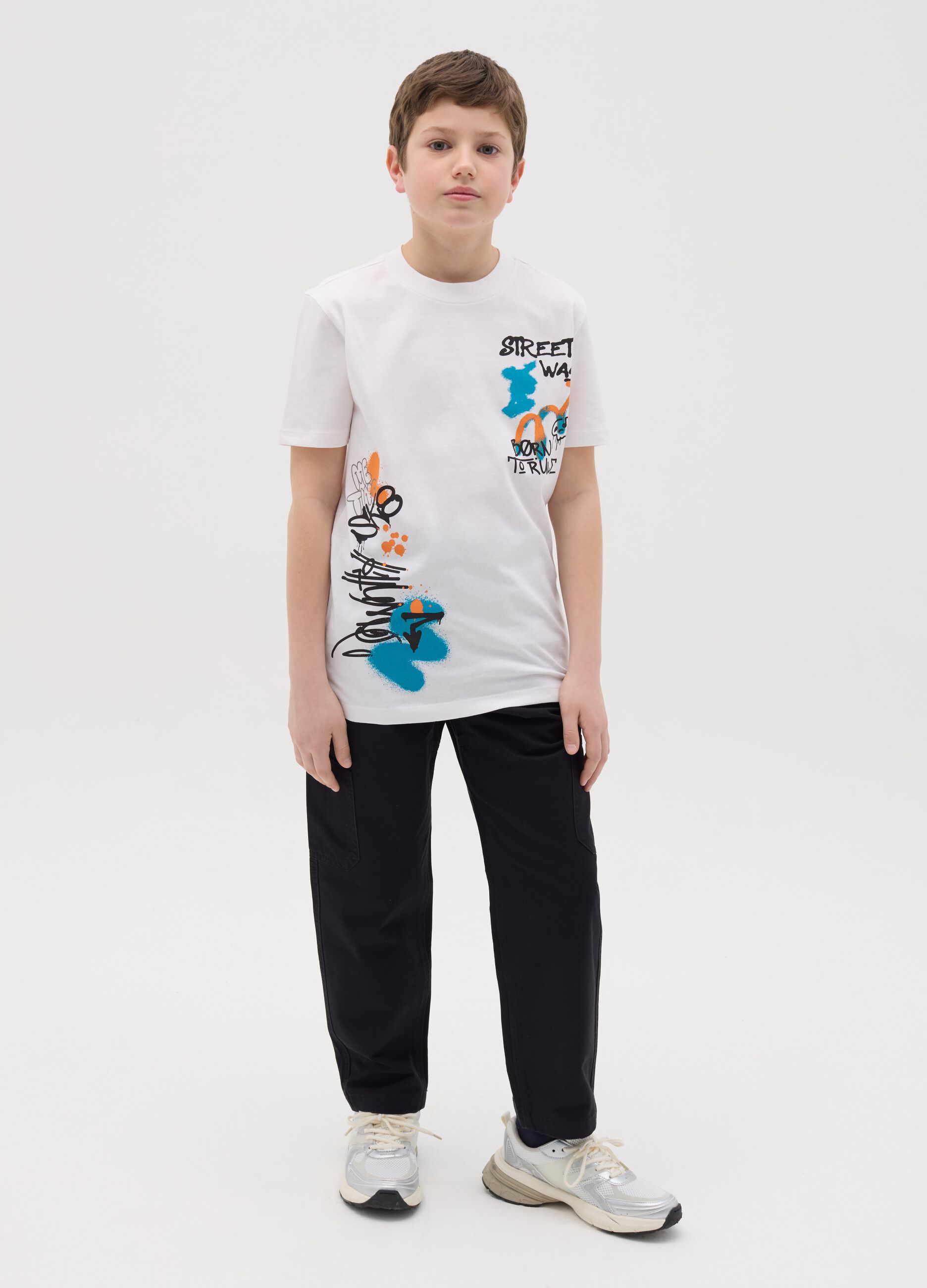 Cotton cargo trousers