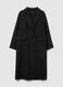 Long black wool blend coat_0