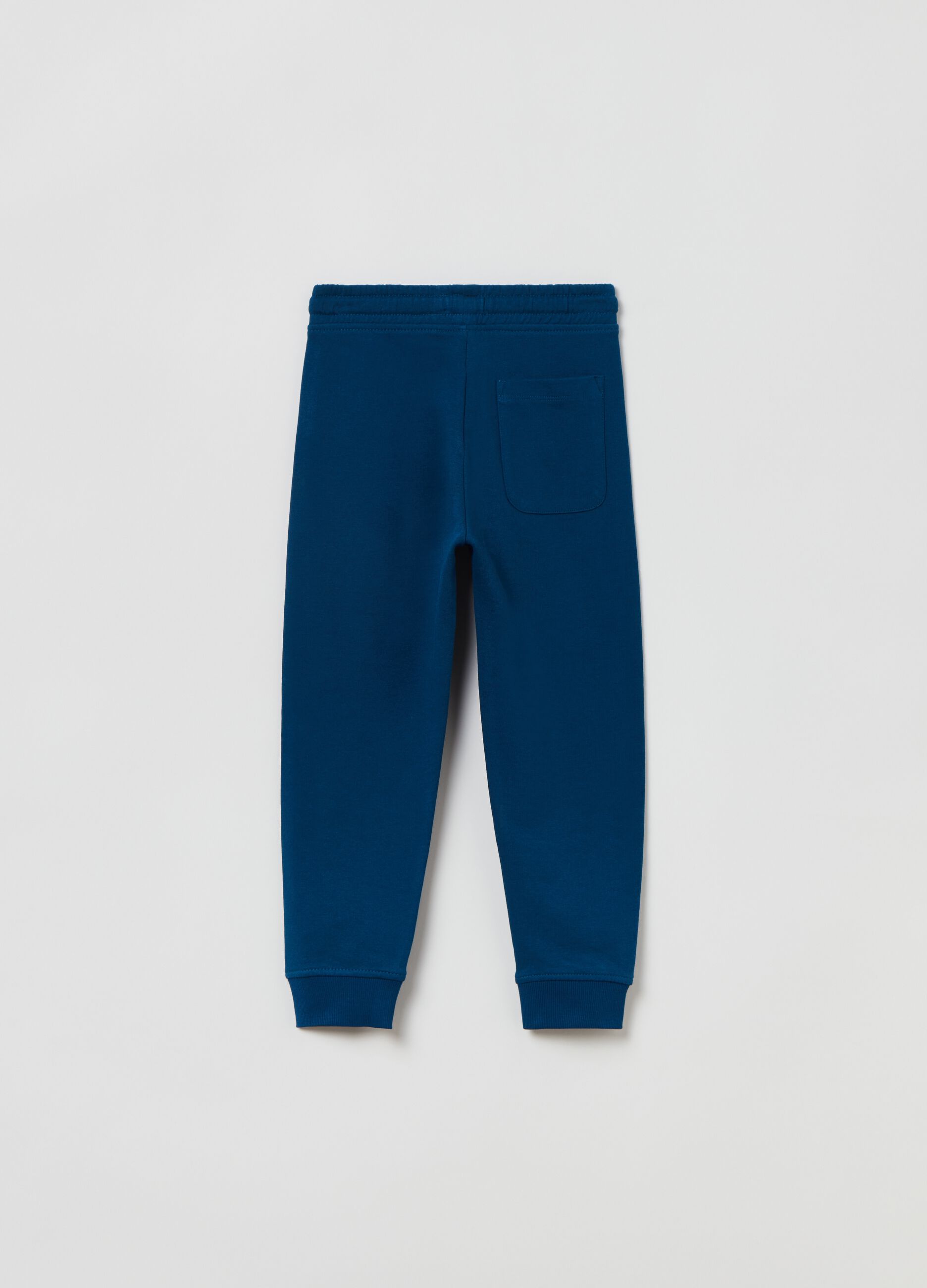 Joggers tinta unita con coulisse_1