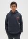 Kids' Blue Regular Fit Cotton Blend Sweatshirt Miami Heat_0