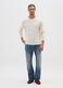 White long sleeve pure cotton regular fit T-shirt_1