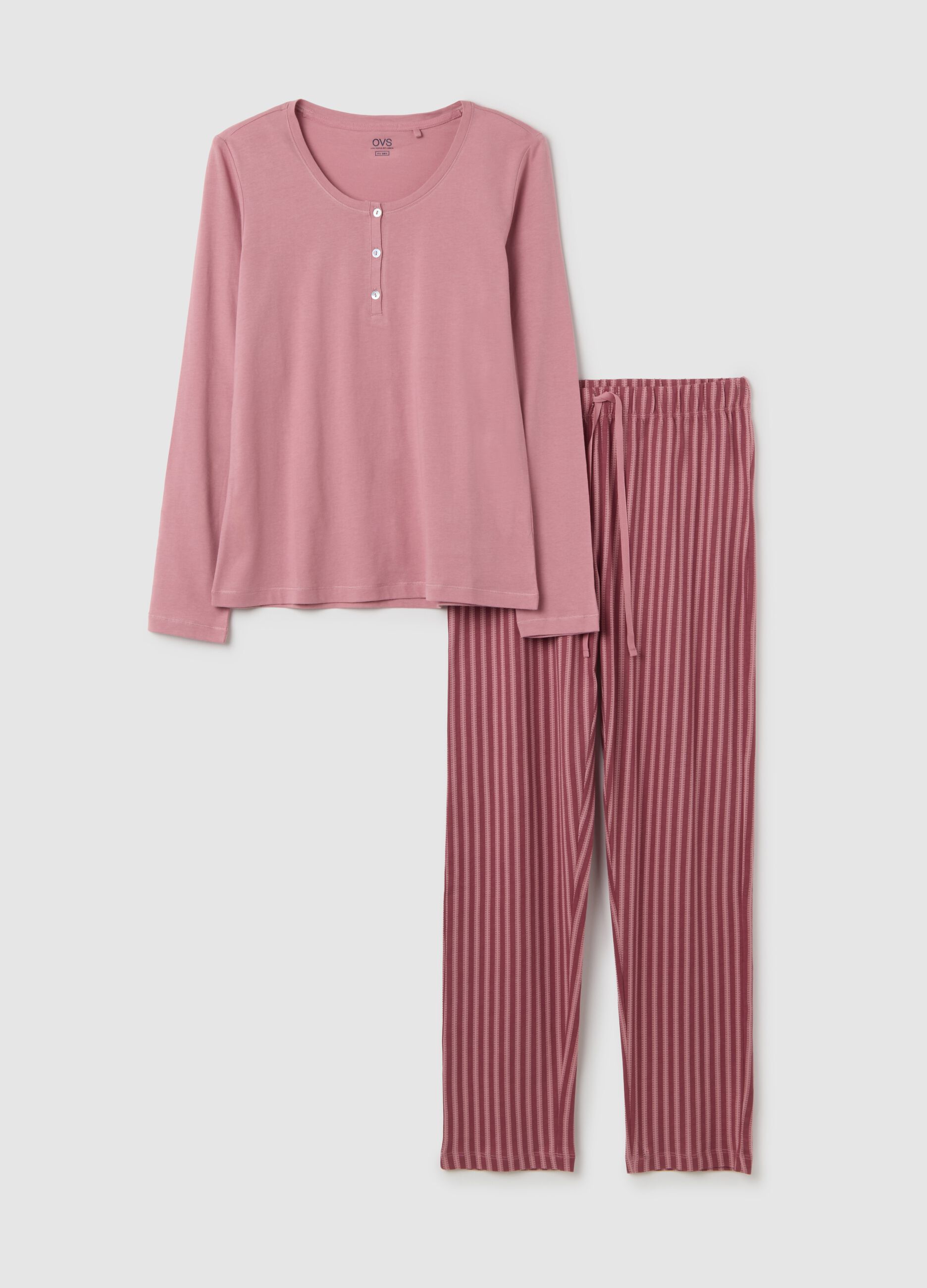 Pink pure cotton pyjamas regular fit