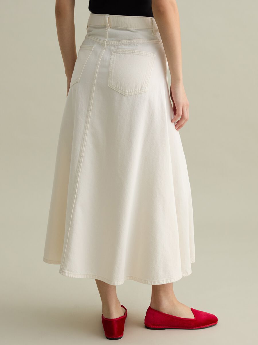 Long full skirt in denim_3