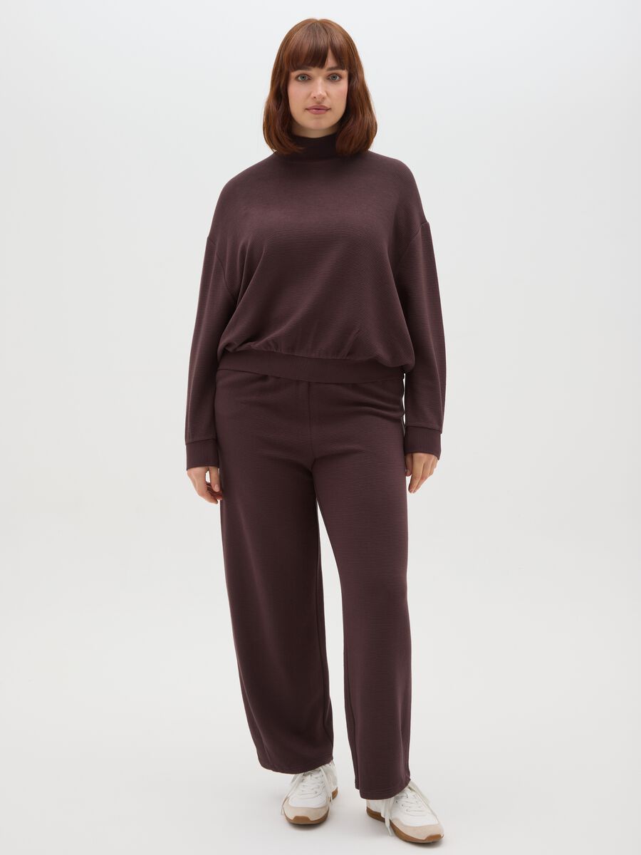 Brown regular fit sweatshirt_1